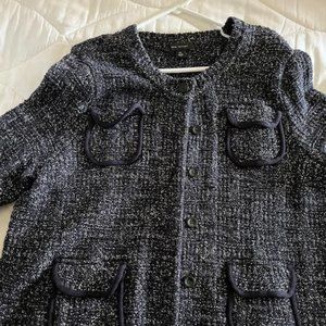 Ann Taylor boucle sweater jacket